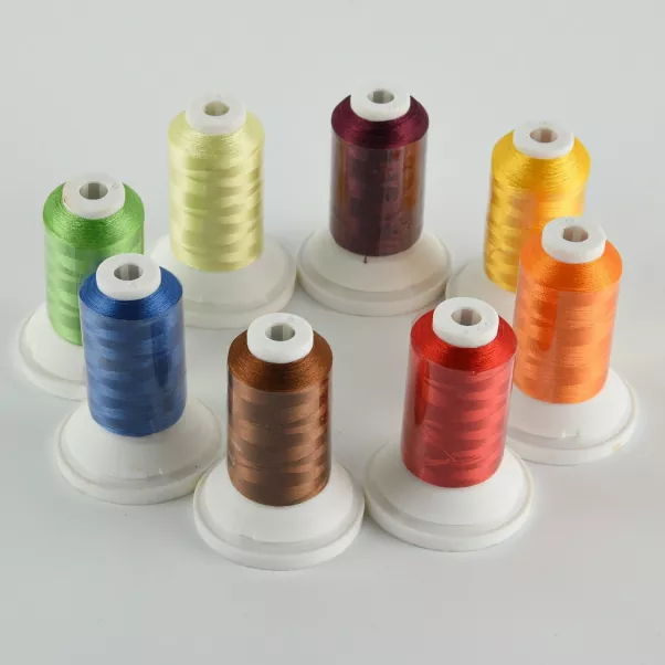 Muti کلر 150d2 Viscose Rayon ایمبرائیڈری تھریڈ Muti کلر 150d2 Viscose Rayon ایمبرائیڈری تھریڈ
